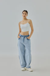 Karia Inside-Out Denim Jeans